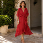 Britta | Elegant V-Neck Dress