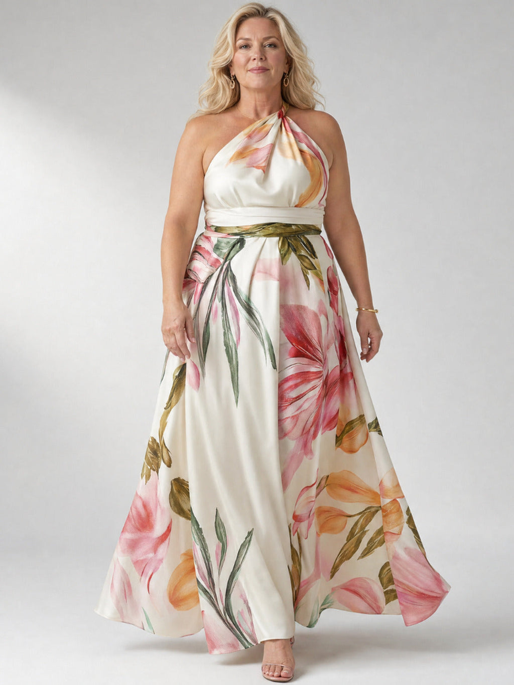 Lorraine | Light Floral Maxi Dress
