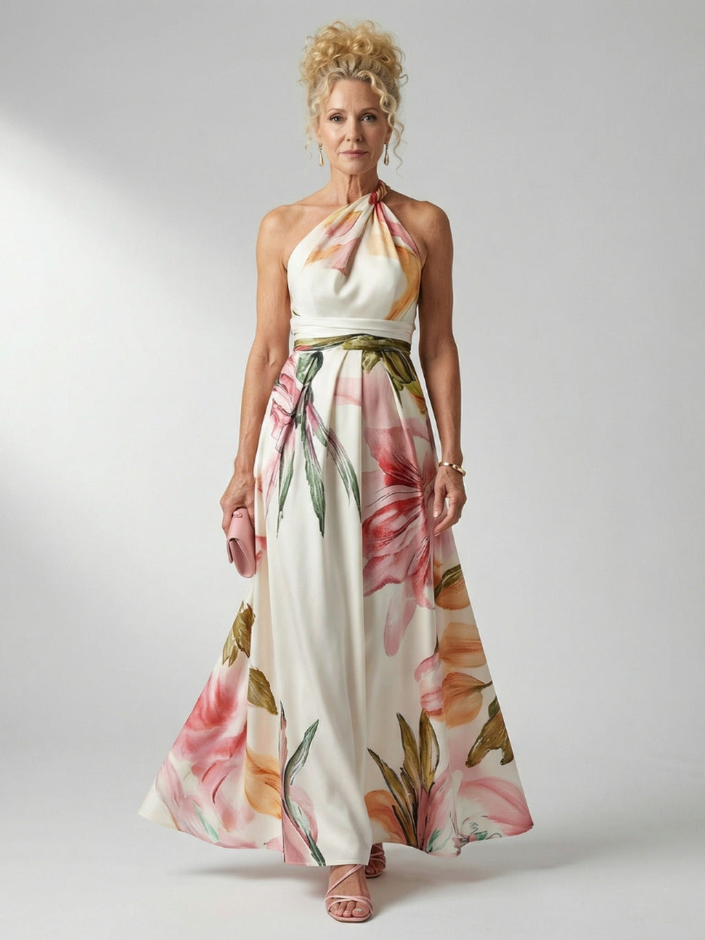 Lorraine | Light Floral Maxi Dress