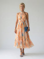 Margaret | Soft Halter Midi Dress