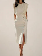 Petronella | Midi Dress with Side Slit