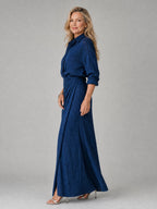 Colleen | Long Sleeve Wrap Front Maxi Dress