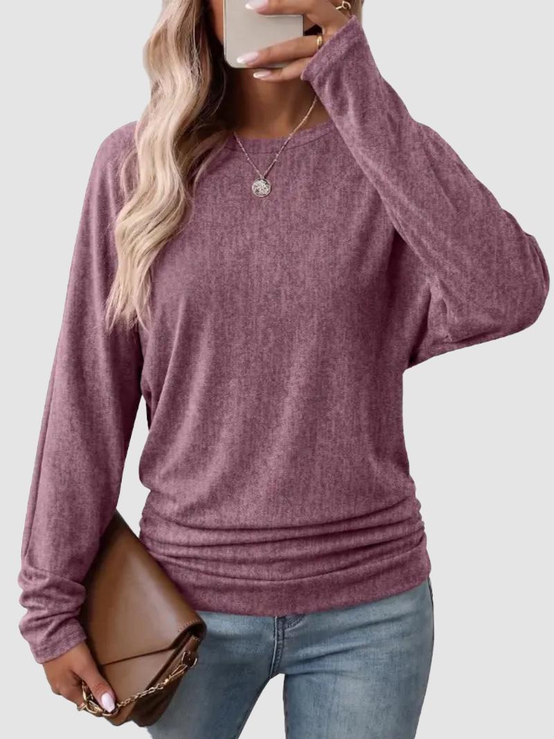 Limited time sale🔥Women's Fall Ruched Hem Lightweight Sweaters