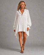 Evanna | Lace Shirt Mini Dress