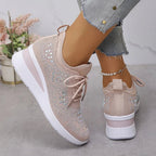 Honora | Orthopedic Sneakers With Sparkling Rhinestones