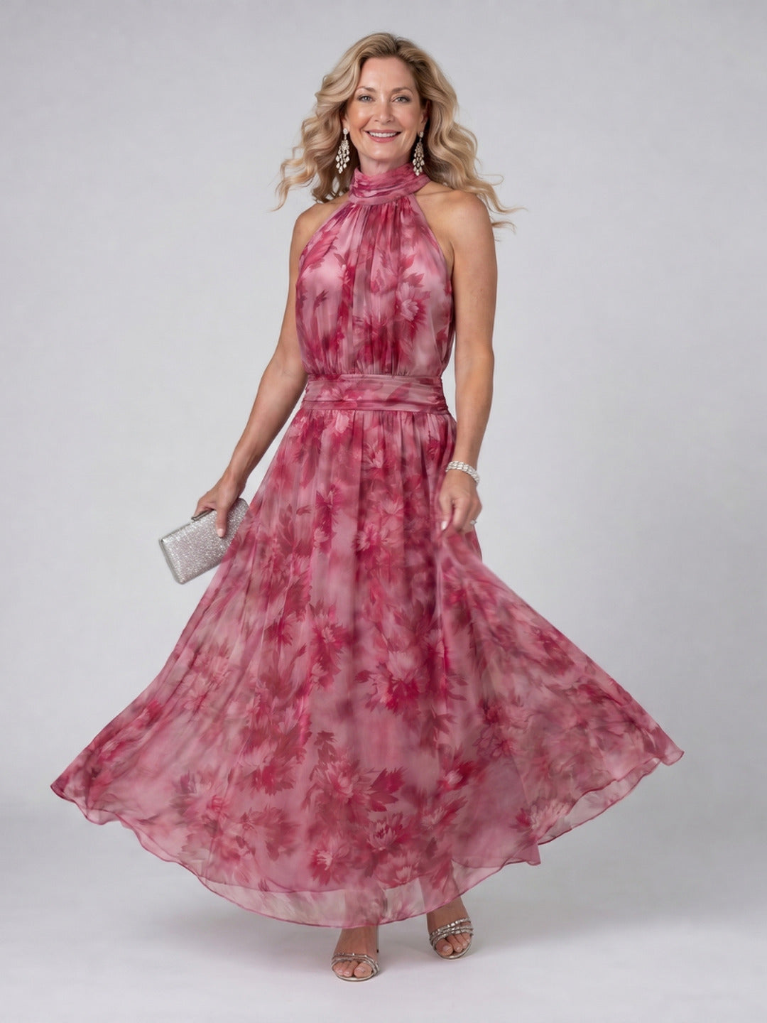 Joséphine | Soft Halter Neck Midi Dress