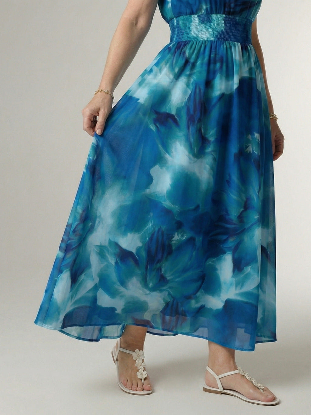 Paulette | Gathered Halter Midi Dress