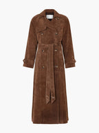 Janet | Suede trench coat