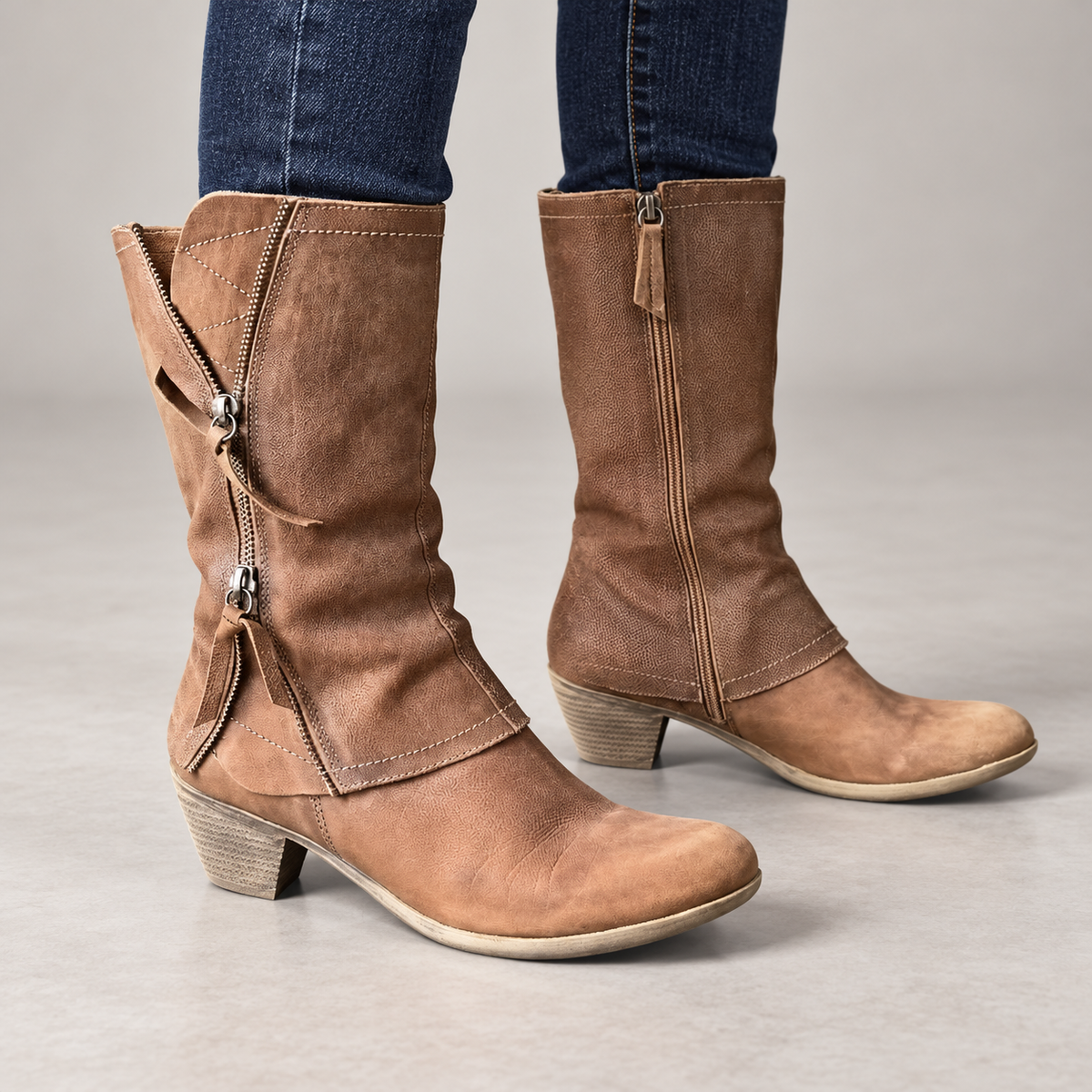 Andrea | Leather Fall Boots