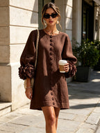 Jacinthe | Button-Down Mini Dress