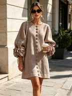 Jacinthe | Button-Down Mini Dress