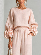 Gale | Floral Cuff Two-Piece Set