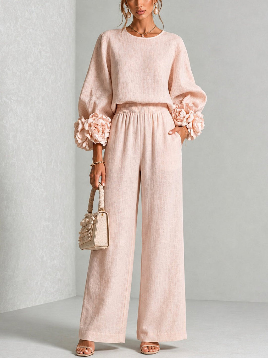 Gale | Floral Cuff Two-Piece Set