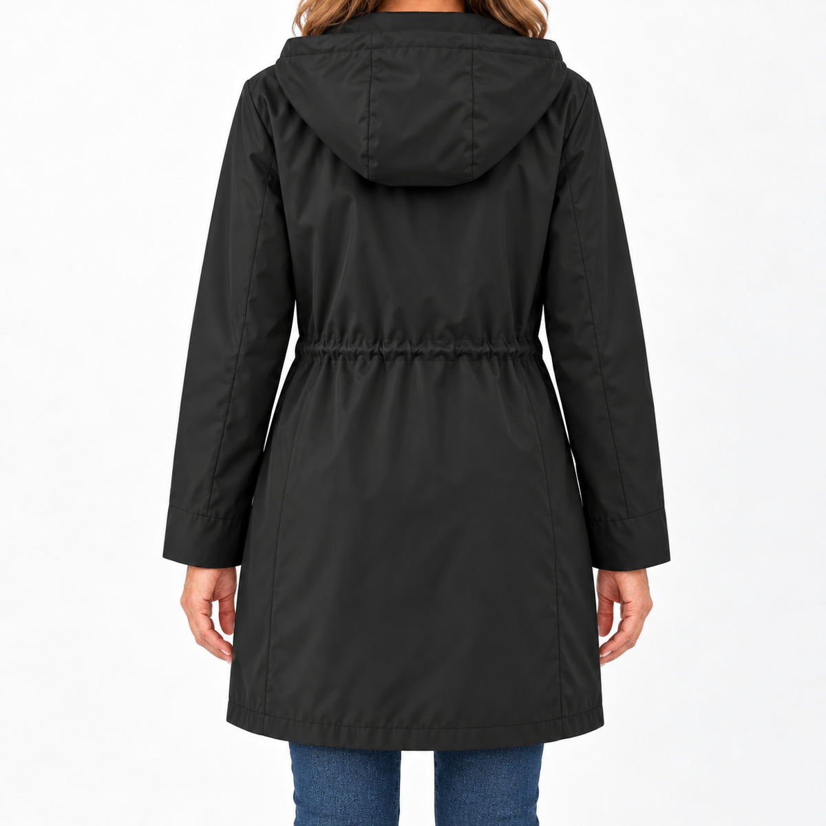 Marielle | Tartan-Lined Rain Parka
