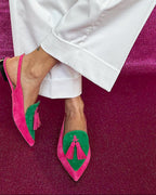 Hedwig | Fringe Ballet Flats With Ankle Strap