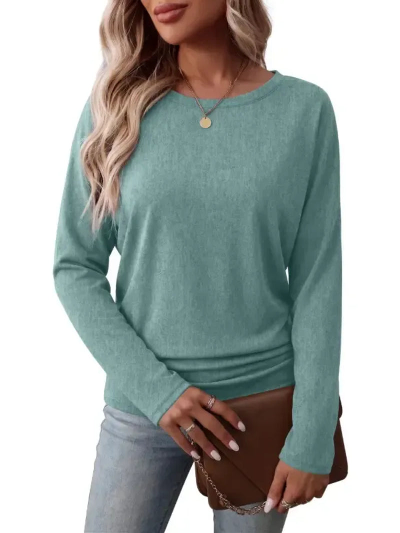 Limited time sale🔥Women's Fall Ruched Hem Lightweight Sweaters