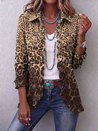 Florentine | Leopard Print Ruffled Jacket