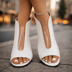Kaitlin | Woven Sculpted Heel Sandals