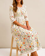 Carolyn | Meadow Charm Midi Dress